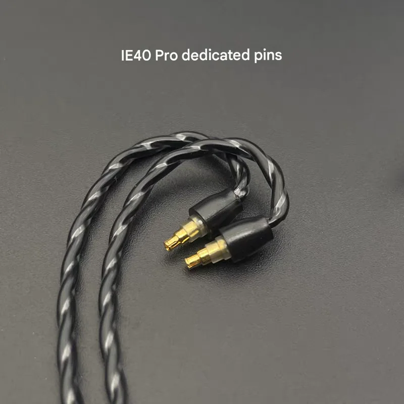 New 3.5mm Single Crystal Copper Headphone Upgrade Cable, Lightweight Stereo Audio Cord Compatible with IE40Pro
