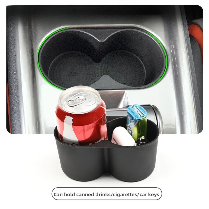 Cup Holder Insert for BYD  2023-2025 Center Console Water Cup Mat with Storage Box Rear Armrest Cup Holder Organizer Car Interio