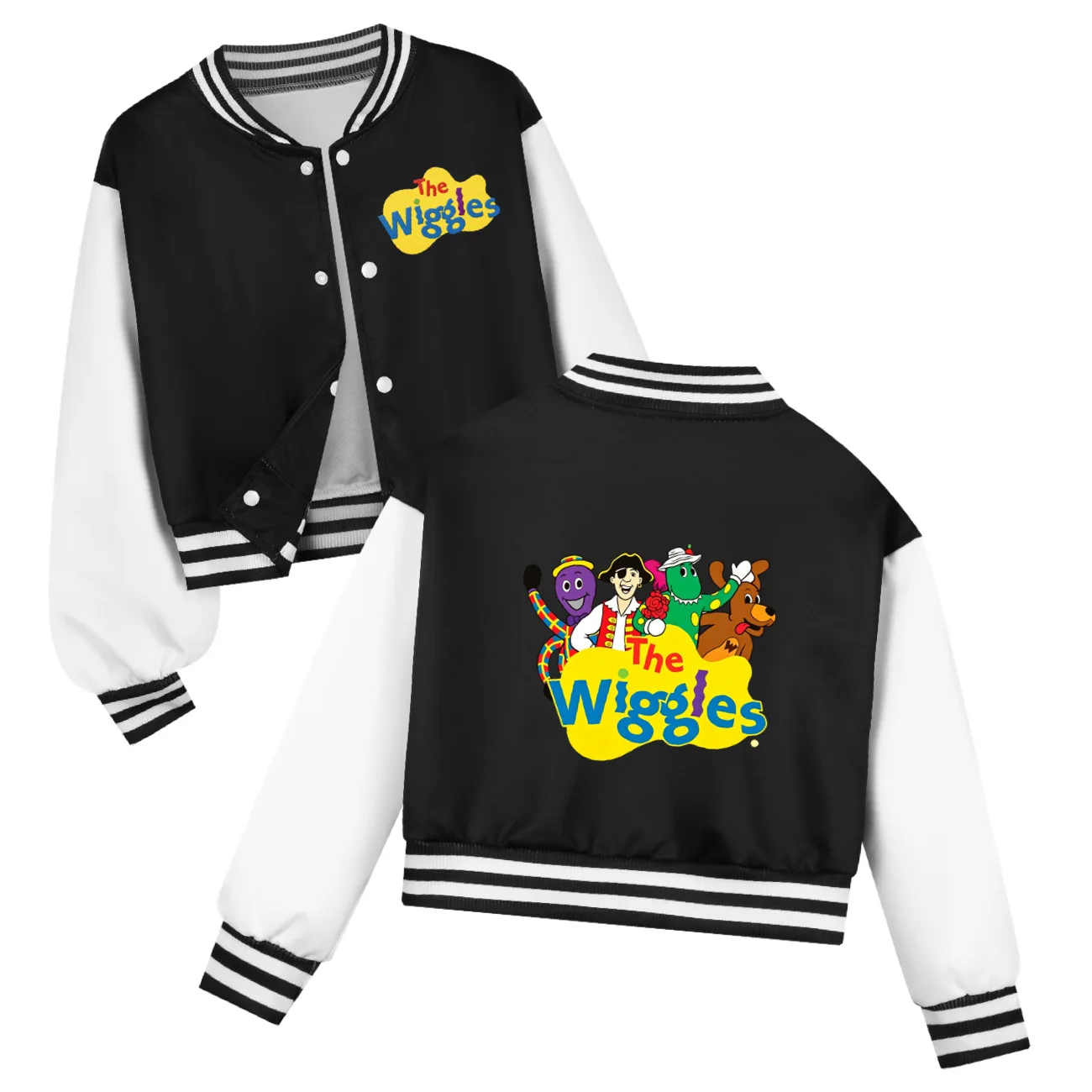Australian Cartoon The Wiggles Clothes Kids Casual Autumn Coat Girls Clothing Boys Trends Outerwear Children's Baseball Jacket