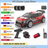 1/14 MJX 14303 Rc Drift Car 2.4G High Speed Drift Rally Truck Hyper Go Brushless 4WD Off-Road RC Cars for Adults for Kids Toys