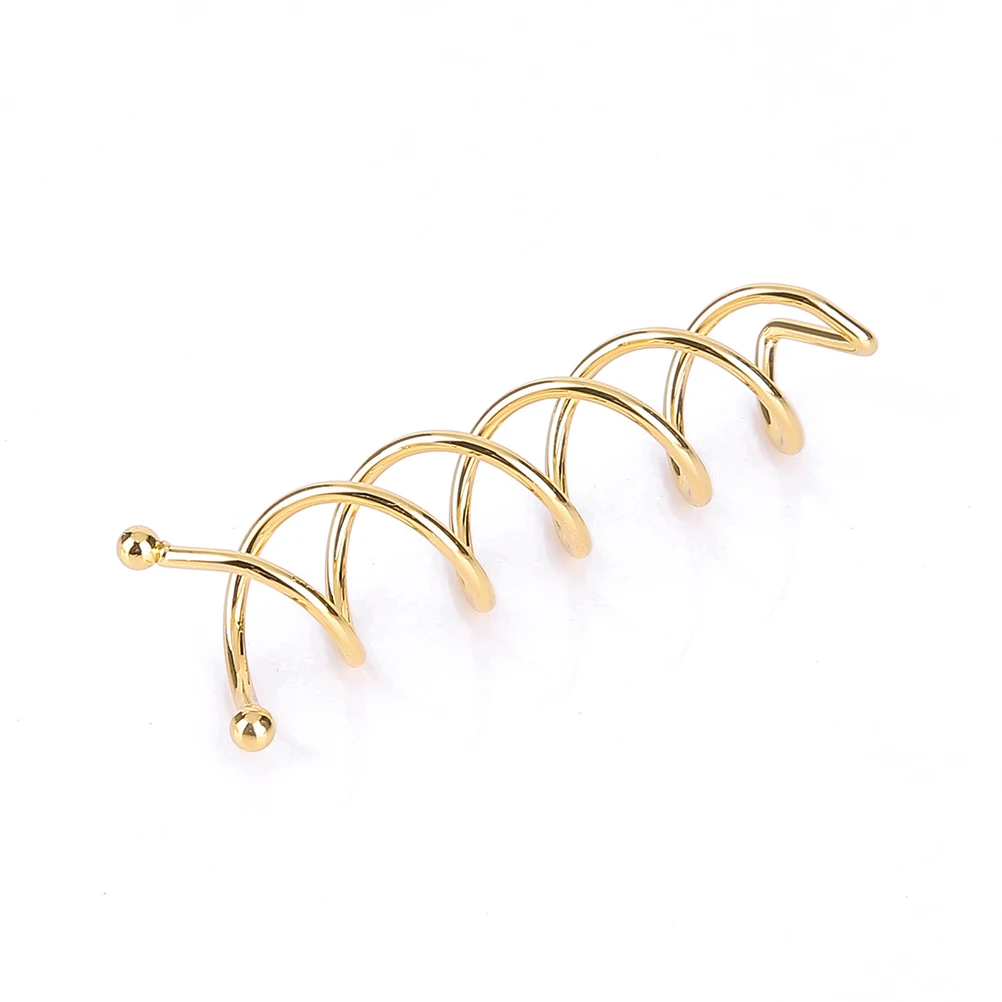 

20pcs Durable Metal Easy Bun Style Accessories Golden Long Women Spiral Hair Women Hair Clips Clips Girls Brides