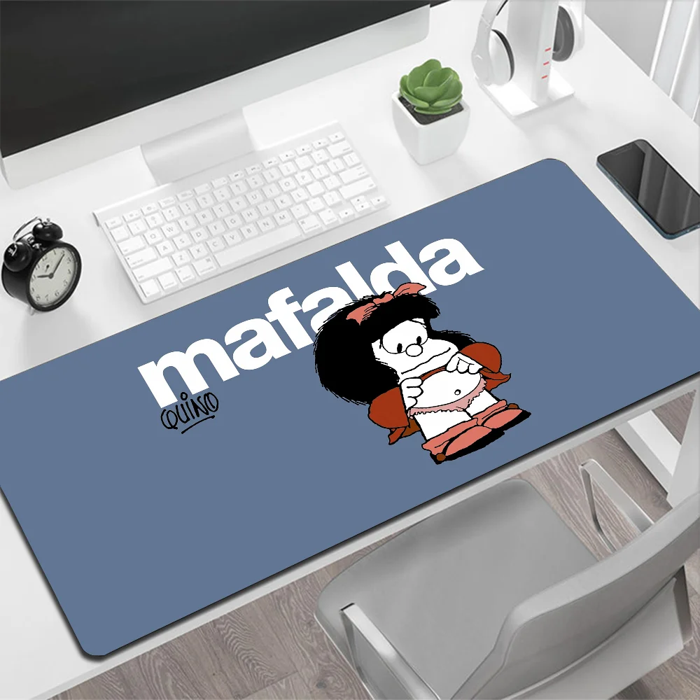 Cute Mafalda Large Mouse Pad Gaming Mouse Pad PC Gamer Computer Mouse Mat Big Mousepad XXL Carpet Keyboard Desk Mat Mause Pad