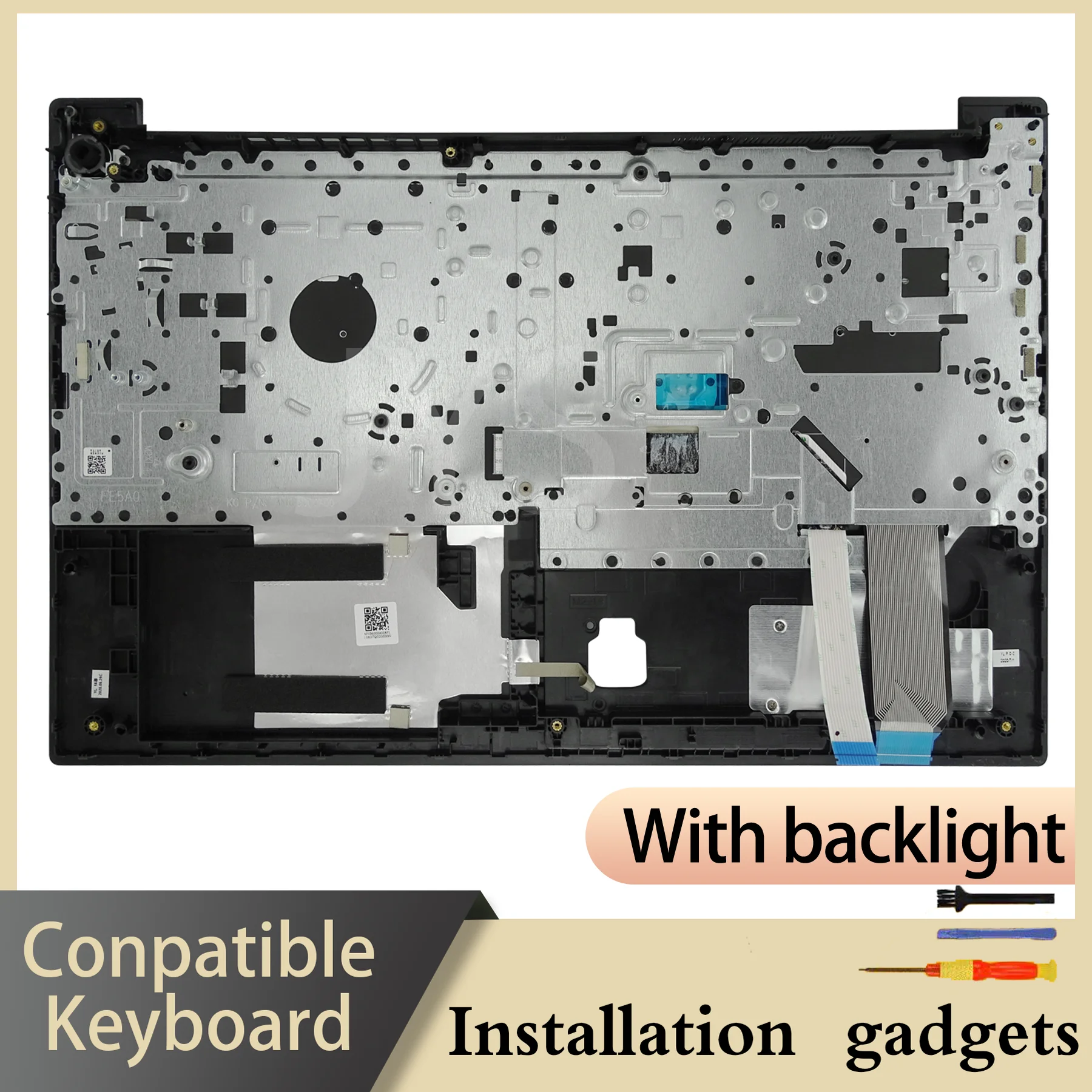 Suitable for Lenovo Thinkpad E15 GEN1 C-COVER Backlit Keyboard CAFR Italian KR Latin Spanish NO NORD PT Russian SE SI TR Layout