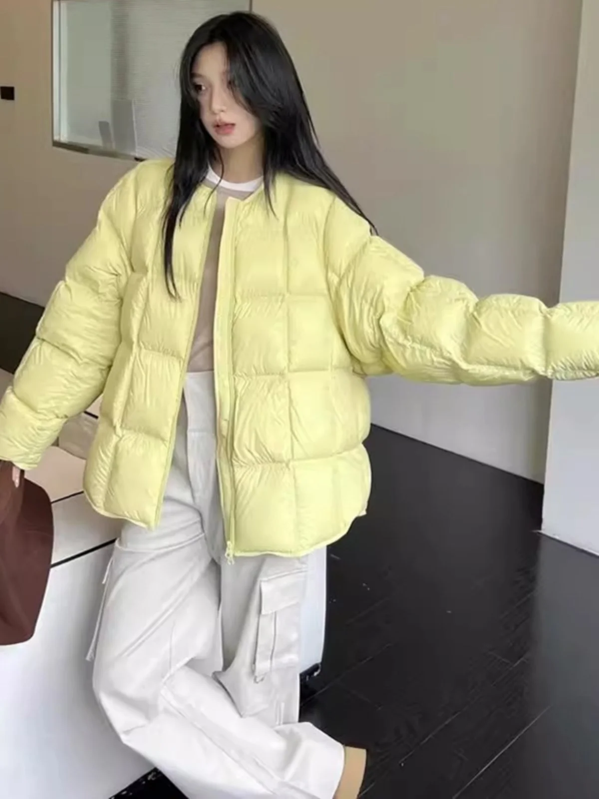 

Женская модная утепленная куртка без подкладки из хлопка, универсальная верхняя одежда для зимы в корейском стиле