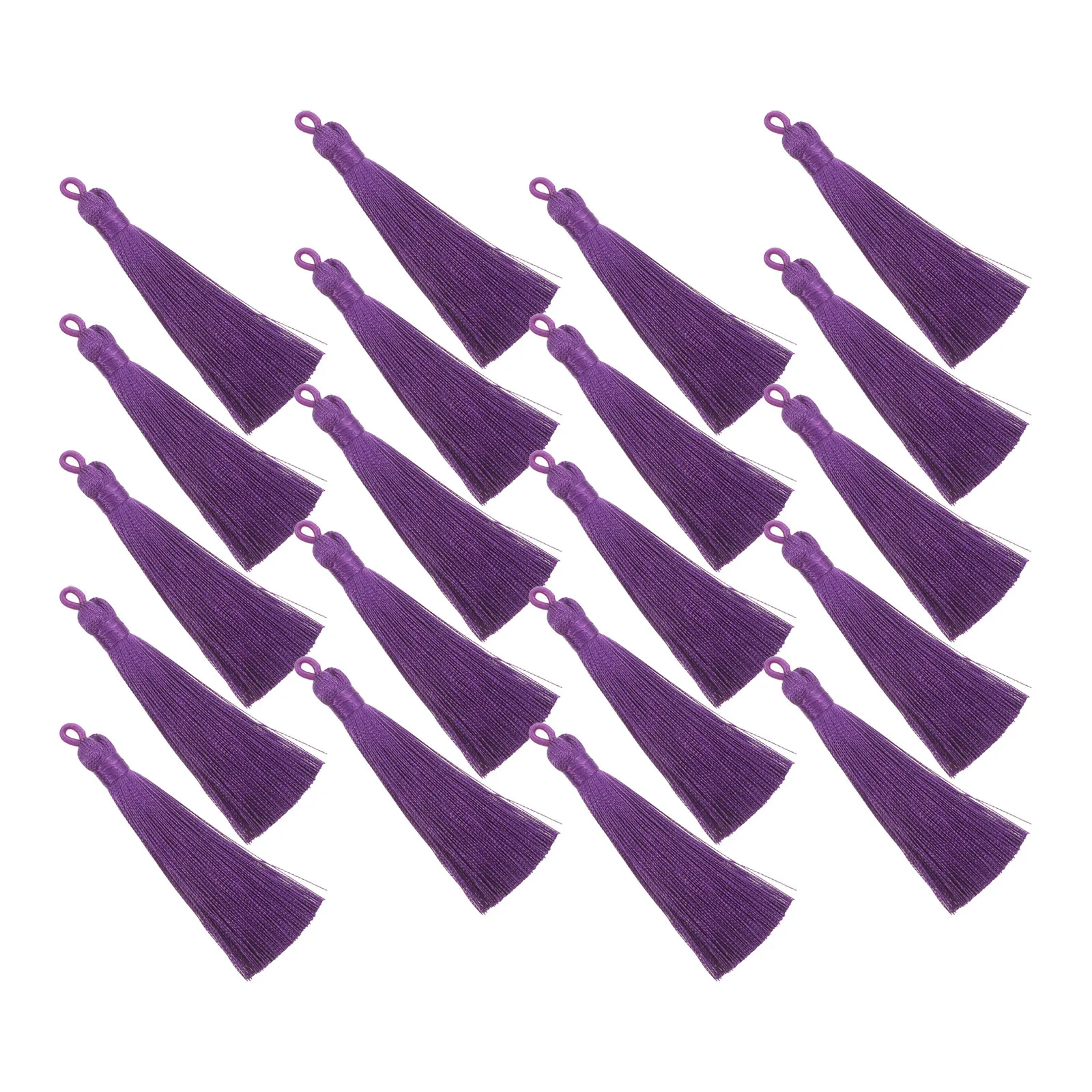 

Набор из 20 штук: Длинные прямые подвески из ледяного шелка для самостоятельного изготовления серег-кисточек, аксессуаров, брелоков и украшений