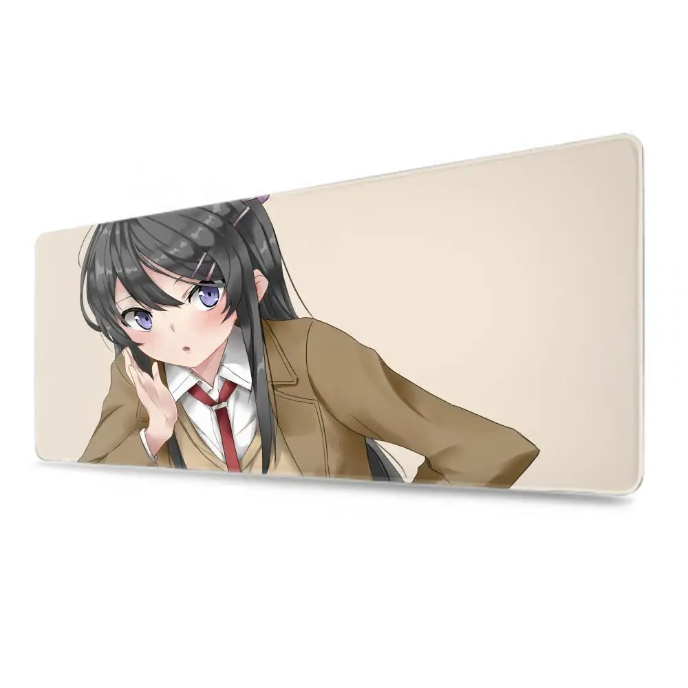 Bunny Girl Sakurajima Mai Mouse Pad Xxl Gaming Accessories Keyboard Desk Mat Computer PC Gamer Cabinet Carpet Large Mousepad Rug