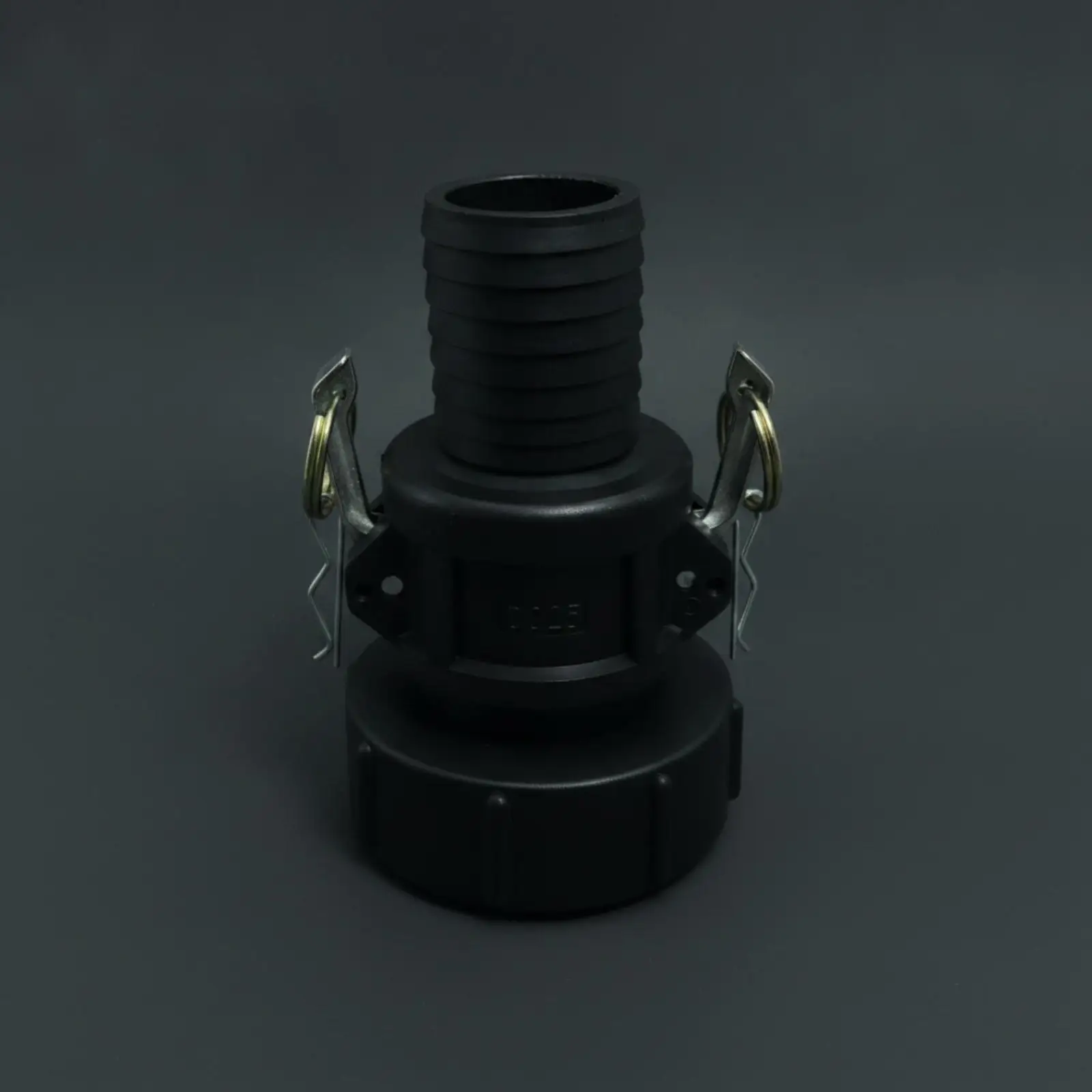 IBC Container Valve Connector with Screw on Base and Ribbed Barb for Agricultural and Industrial Liquid Flow