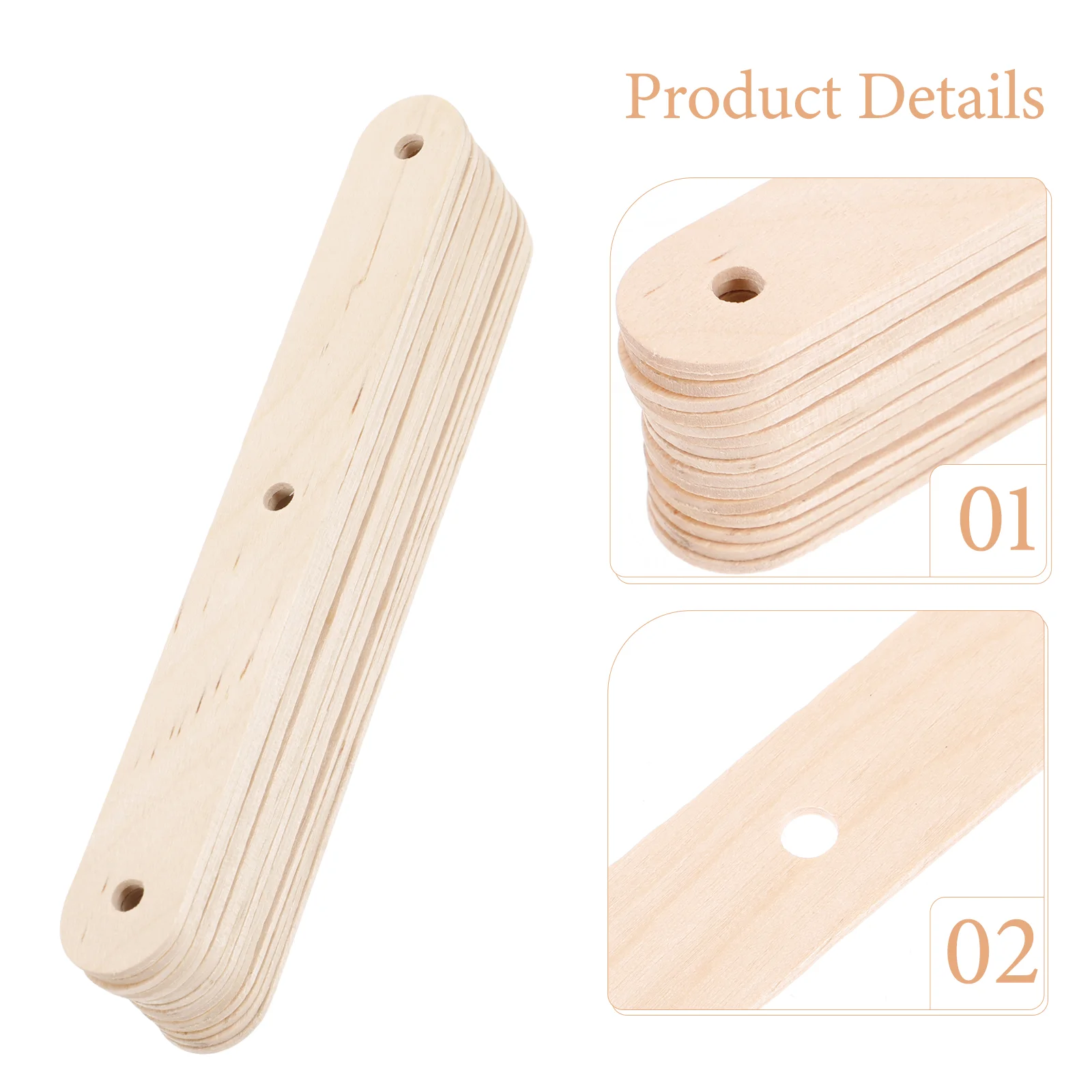 50pcs Blank Popsicles Sticks Popsicle Making Sticks Blank Ice Cream Sticks DIY Wooden Sticks wood craft stick