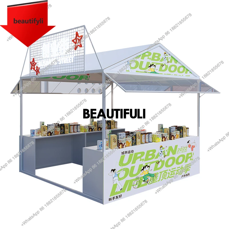 X188 Stall activity scaffolding mobile small stall market stall shelf iron