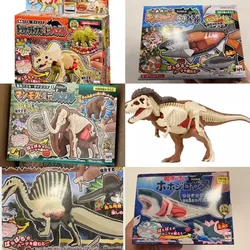 Original 3D Dissolving Puzzle Spinosaurus Triangularis Shark Dinosaurs Assembly Model Action Figure Mini Toys Gift