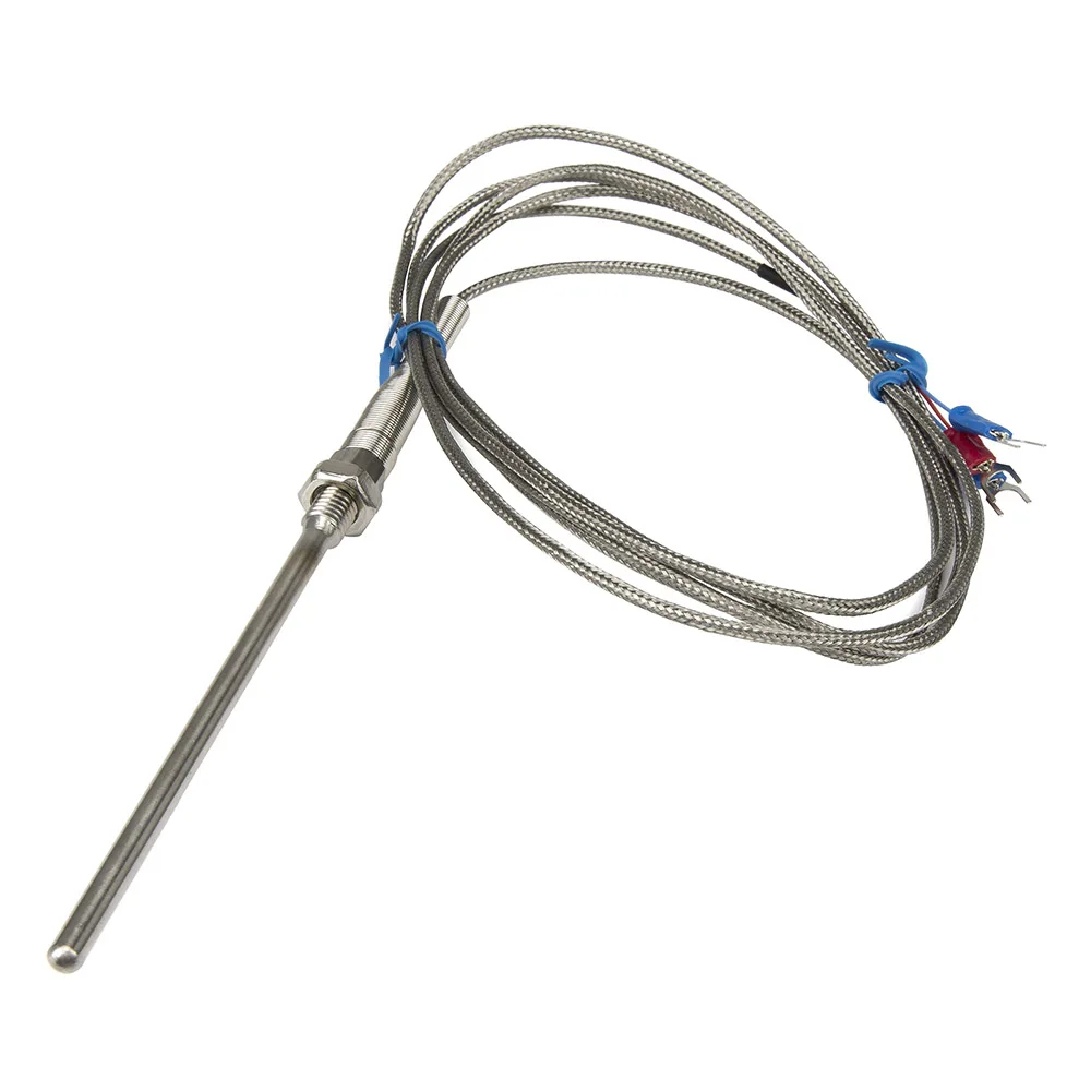 FTARP07 PT100 type 2m cable probe head RTD temperature sensor M8 thread probe length 50mm 100mm 150mm 200mm