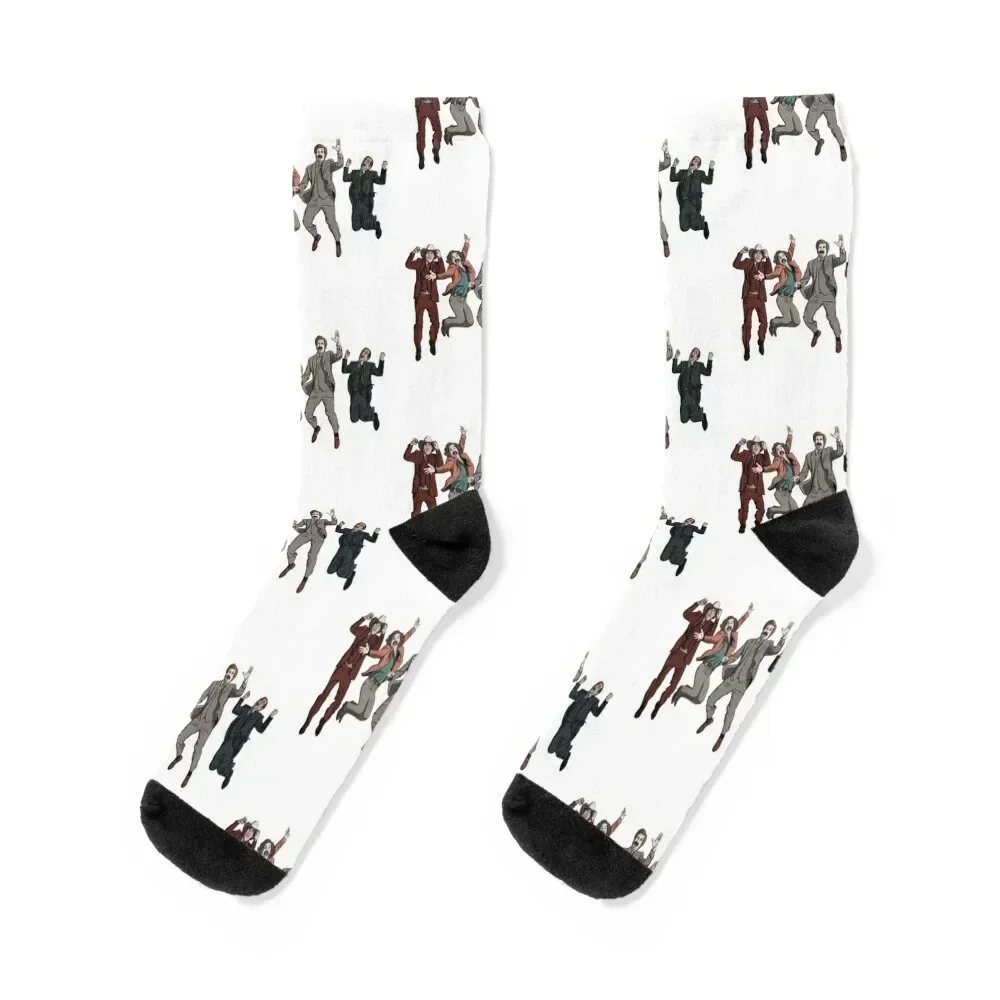 Ron Burgundy Anchorman Crew Jumping Socks ankle crazy Men's floor Socks Men's Women's