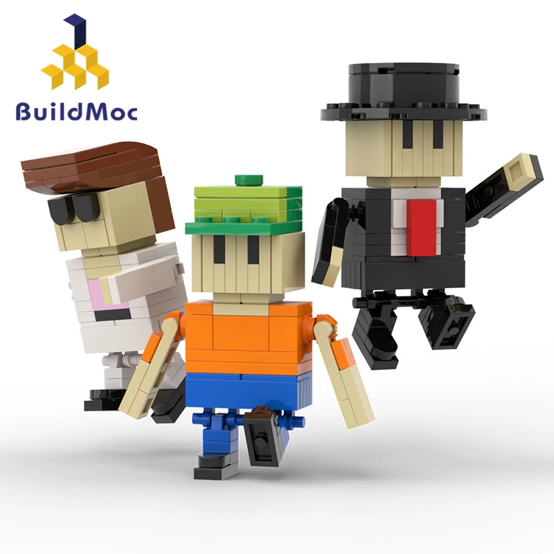 

Buildmoc Game Stumbleds Figures Guys Ideas MOC Set Building Blocks Kits Toys for Children Boys Kids Gifts Toy 205PCS Bricks