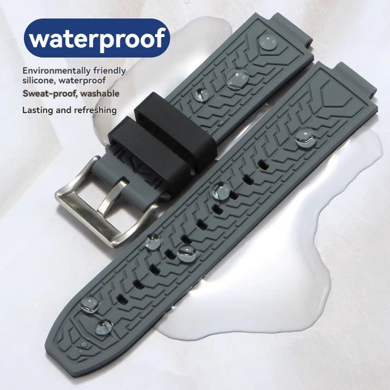 حزام ساعة سيليكون ل كاسيو GA-900 GM-110 GST-B400 GST-B200 الصلب القلب مطاط مقاوم للمياه حزام الساعات 24x12 مللي متر 24x14 مللي متر 24x16 مللي متر