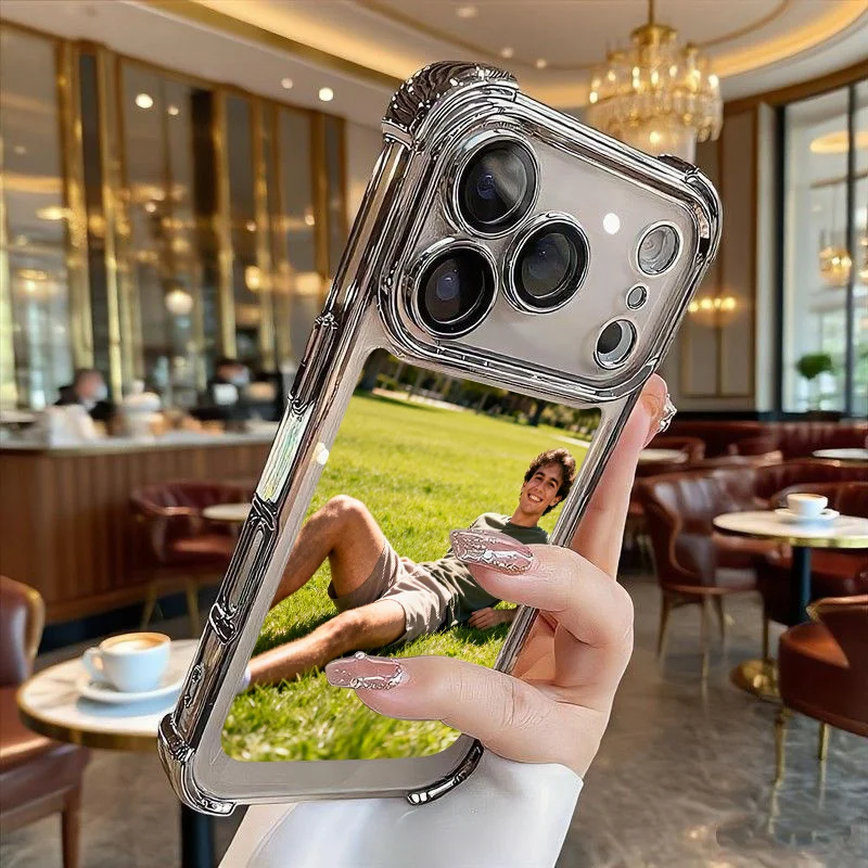 DIY Customized Photo Electroplated Shockproof Mobile Phone Case for iPhone 17 16 16e 15 14 13 12 11 Pro Max Air Plus Back Cover view 4