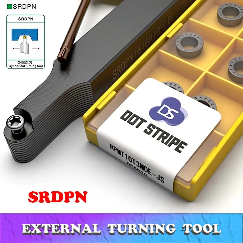 

Высокое качество SRDPN1010H10 SRDPN1212H10 Внешний токарный держатель инструмента с ЧПУ для RPMT10T3MO радиус R5, высококачественная твердосплавная вставка SRDPN