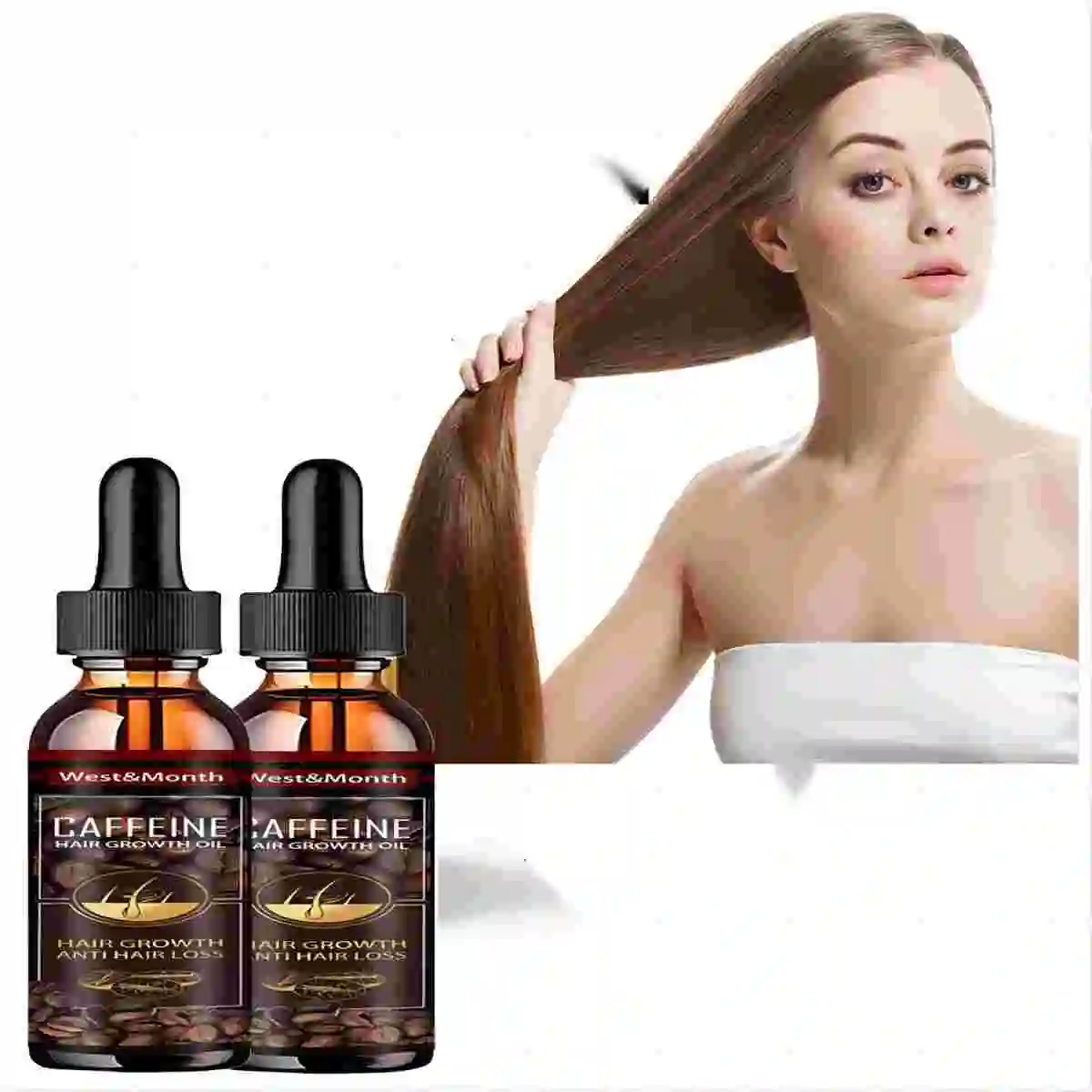 Caffeine Hair Growth Essential Oil Hair Loss Preventation Nourishing Hair Roots Hair Repair Treatment Oil Promote Hair Growth