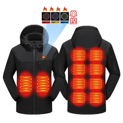 10 Areas Heated Jacket Men Women's Winter Self heating Jacket USB Electric Heating Jacket Heated Vest Thermal Coat Clothing