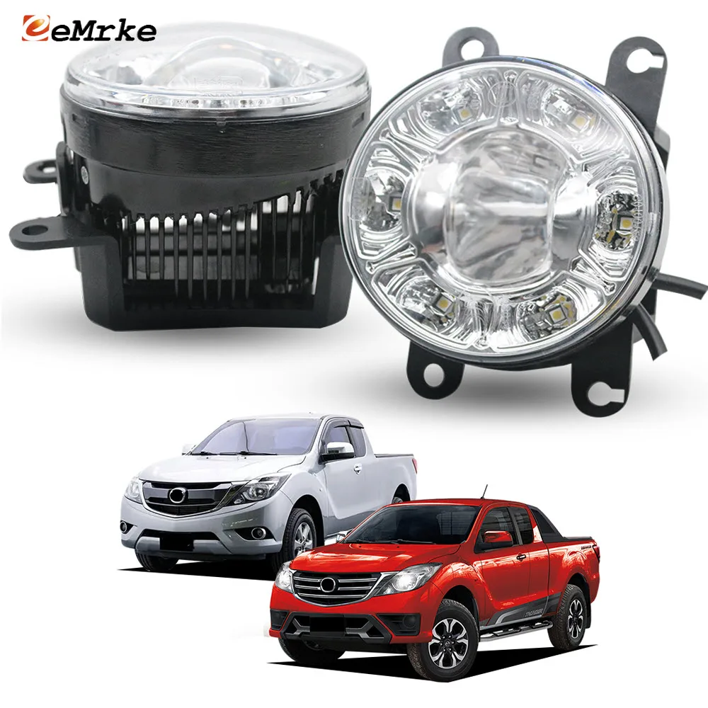 

LED Fog Lights Daylight 18W for Mazda BT50 BT-50 2011 2012-2019 2020 DOT SAE E-mark E4 LED DRL Angel Eye Daytime Running Lamp