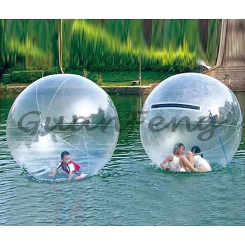 1.3~3M PVC Inflatable Water Walking Ball Wear Resistant Dance Ball with Zipper for Pool Outdoor Game