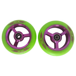 110mm Pro Stunt/Push/Kick Scooter Wheels  88A PU ABEC-9 Bearings Wheels Aluminum Core Accessories Scooter Parts 2 Pieces