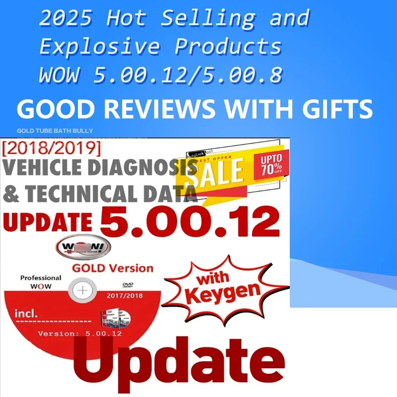 WOW!2025 V5.00.12 WOW 5.00.8 R2 TCS Multi-Diagnostic Car Software Repair Tool Hot Sale with Kengen