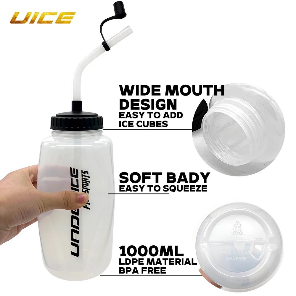 UICE Eishockey-Wasserflasche Hockey-Ausrüstung BPA-frei 750/950/1000ml Sportflasche für Hockey, Lacrosse, Fußball Zubehör – Detail 6