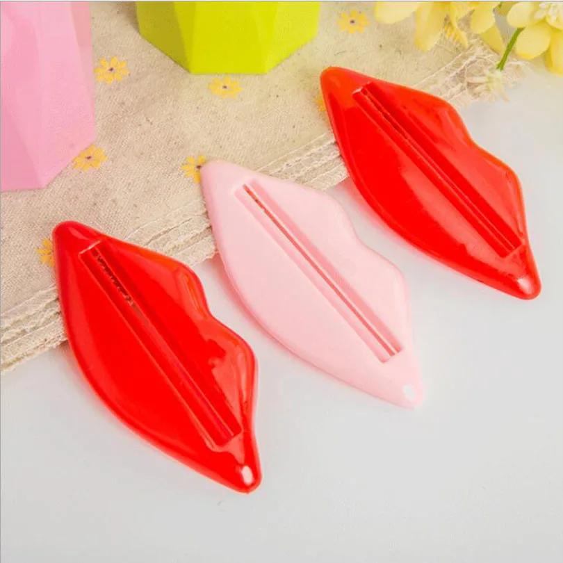 Home Daily Necessities Red Lip Toothpaste Squeezer Creative Multifunctional Squeezer Can Be Used for Lotion and Cosmetics