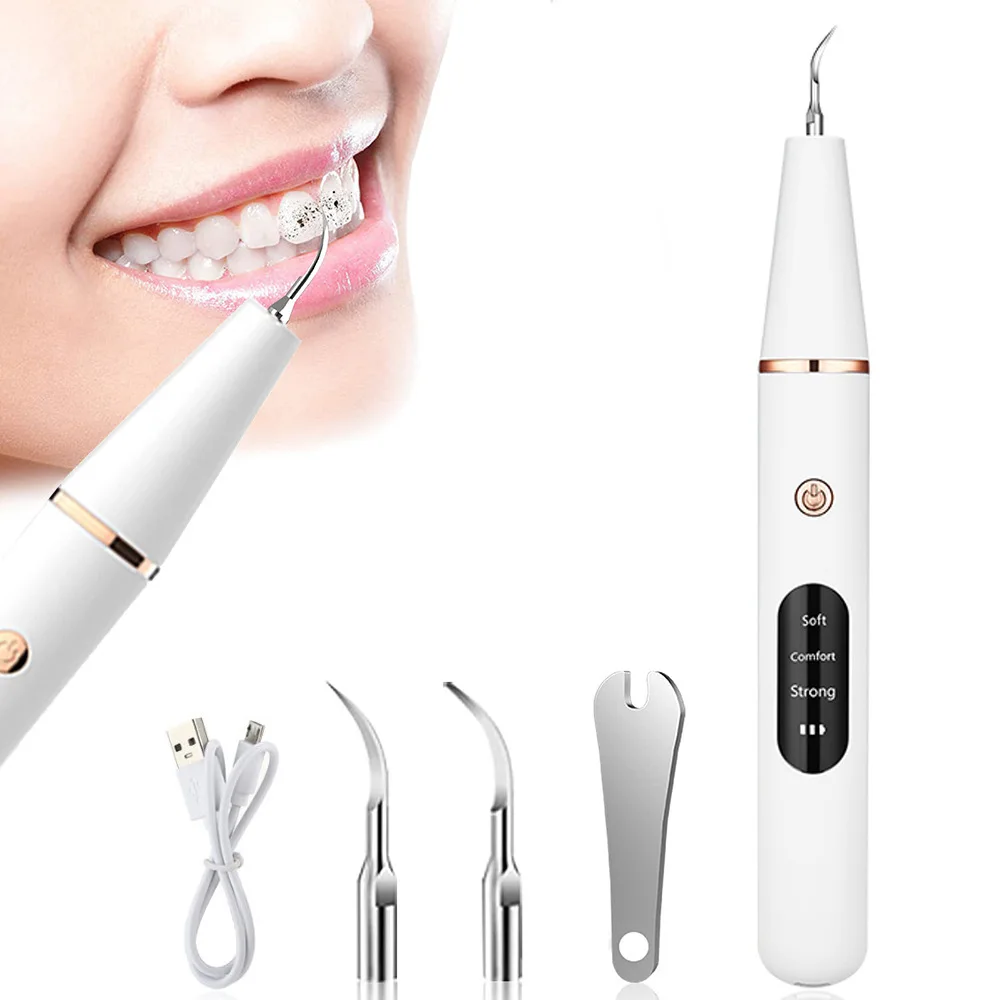 

Ultrasonic Electric Teeth Cleaner Dental Teeth Scaler Dental Plaque Tartar Stain Calculus Remover Teeth Whitening Tool Oral Care