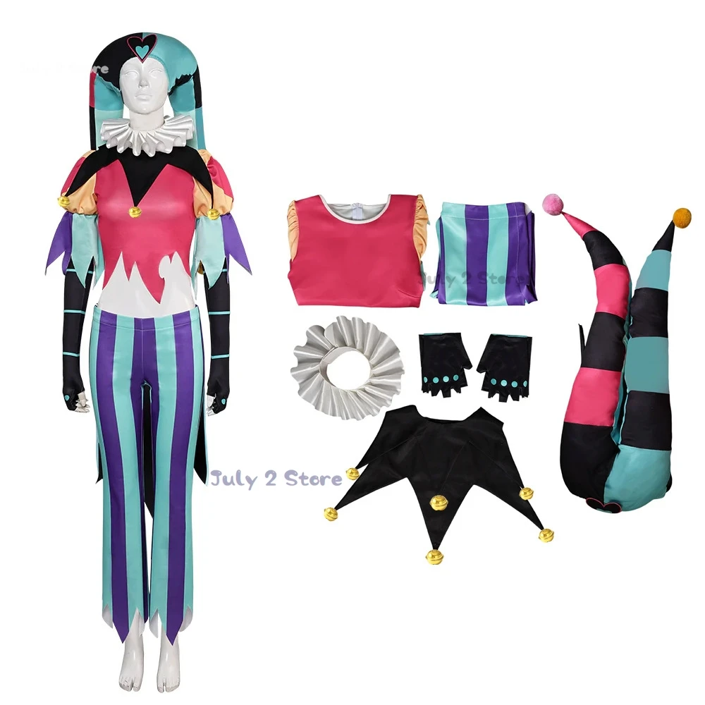 Helluva S2 Fizzarolli منامة ثوب النوم تأثيري حلي الملابس أنيمي البدلة شيطان الأسنان هالوين حفلة يتوهم للجنسين مثير الزي