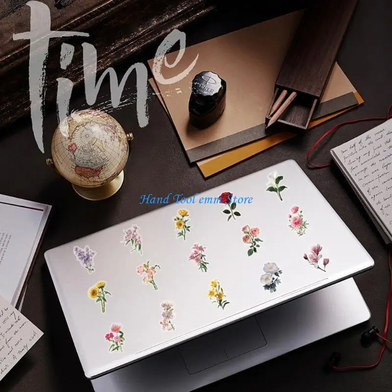 H37F Scrapbook Sticker, Artistic Journaling Sticker Book Aesthetic Sticker  Decorative Scrapbook Sticker for Adults Students