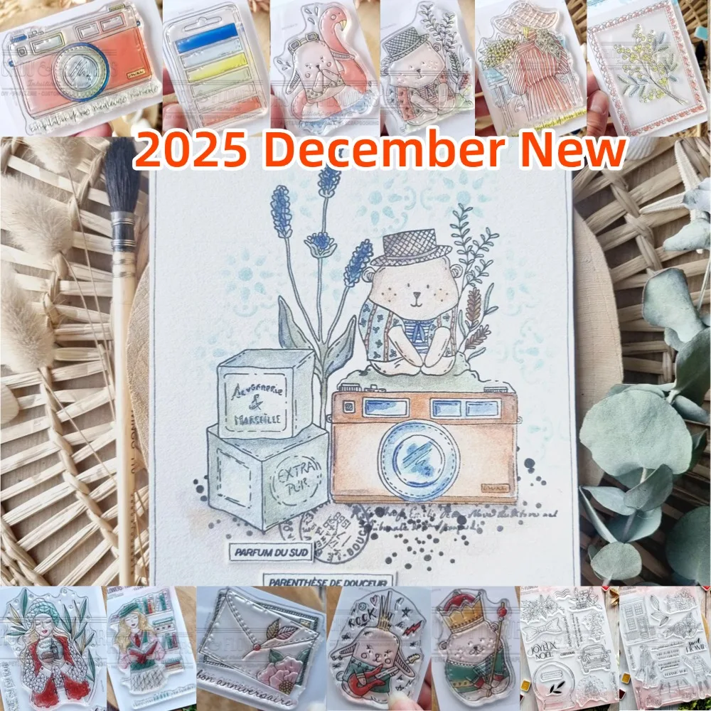 Sellos para decoración de diario de recortes, plantilla en relieve, retrato de cabeza artesanal, tarjeta de felicitación de amor de abeja hecha a mano, novedad de 2025