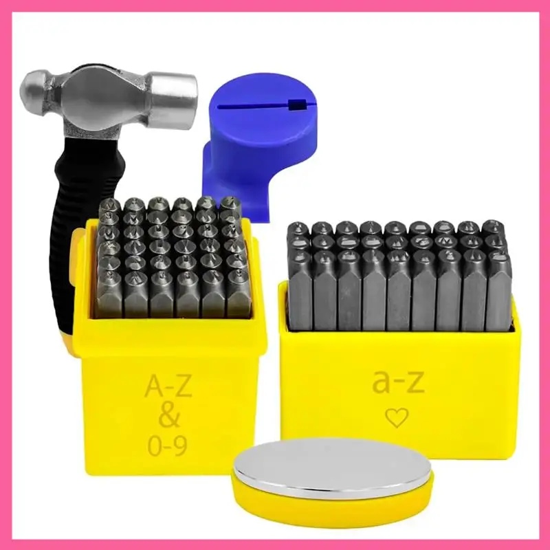 

ABNM Steel Number And Letter Stamping Kit - Perfect Tool Set For Metal Stamping In Jewelry And Leather Crafts