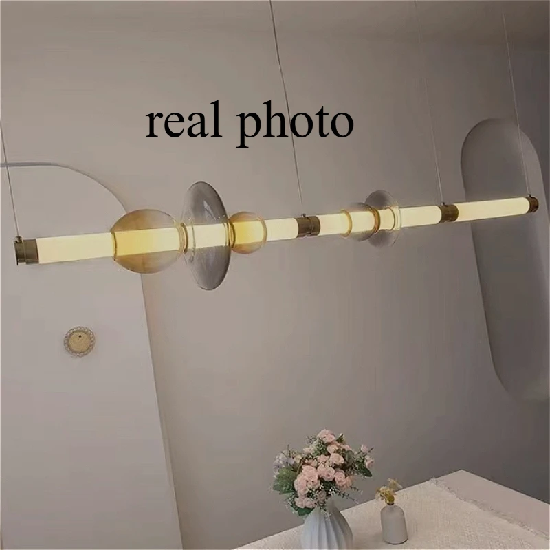 Modern Designer Personal LED Pendant Light Glass Lustre Art Chandelier Home Decor for Restaurant Villa Island Lobby Hanging Lamp