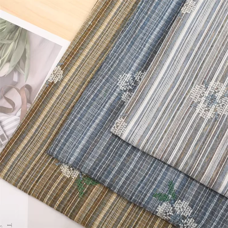 

Polyester Cotton Linen Fabric Tablecloth Handmade DIY Bag Pillow Skirt Jacket Shirt Fabric