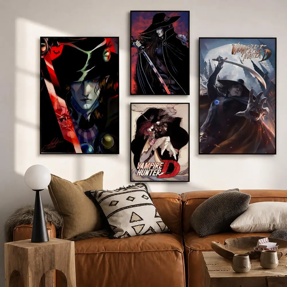 V-Vampire H-Hunter D Poster HD Wall Art Print for Bedroom Living Room Office Bar Modern Aesthetic Home Decor