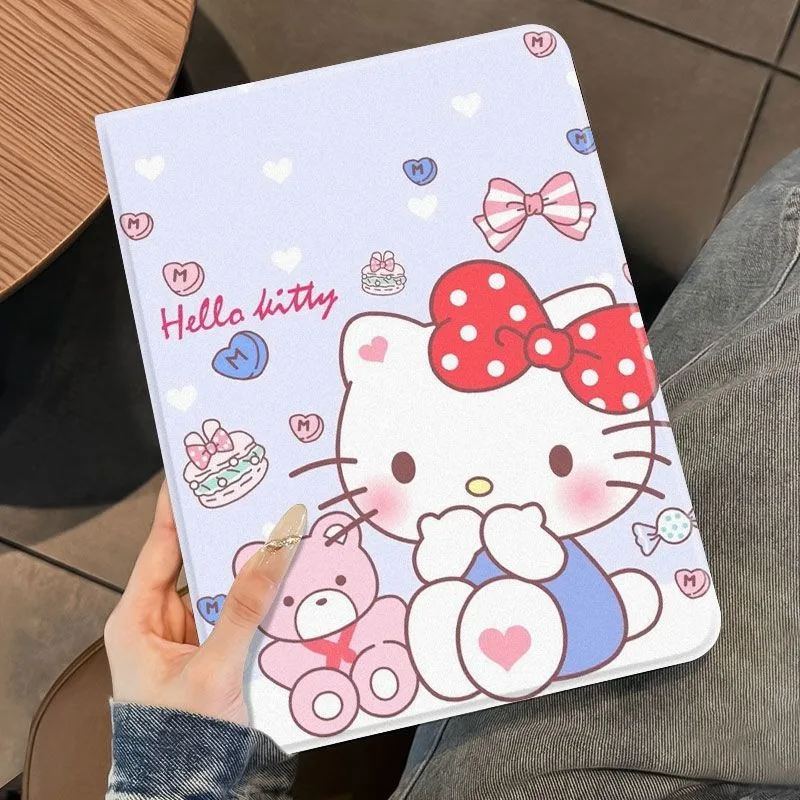 

Hello Kitty Case for IPad 10th 10.9 Air 5 4 Air6 7 11th A16 11in Cover with Pen Slot for 9th 10.2in Mini 7 8.3in Pro 12.9in Case