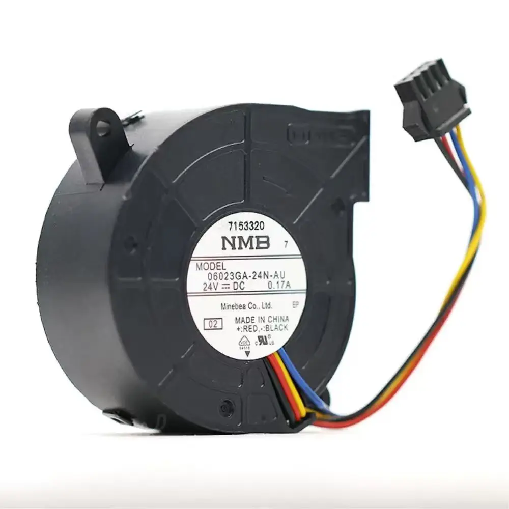 for NMB 06023GA-24N-AU 60mm 24V PWM Turbo Cooling Fan 5000RPM 24CFM for Projectors, 3D Printers, Industrial Equipment