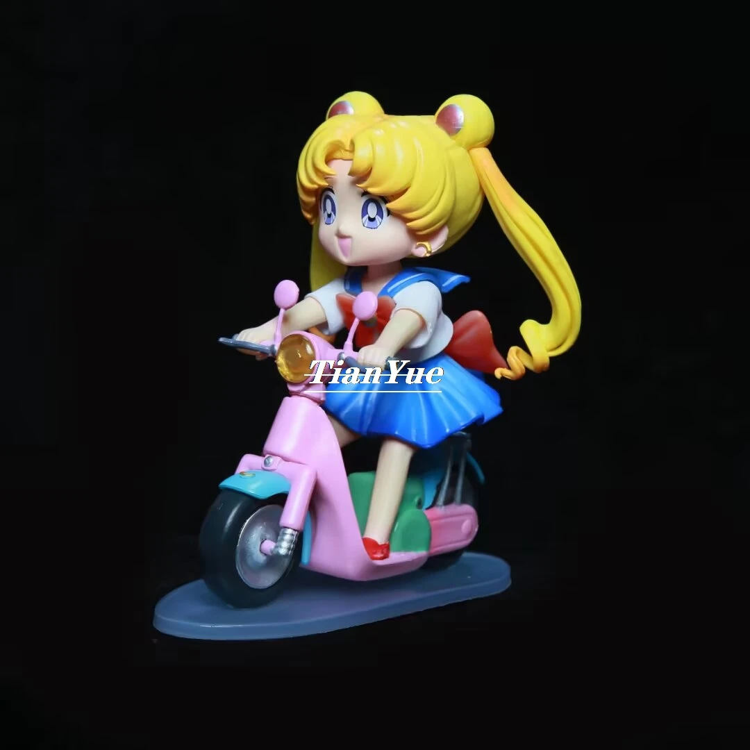 أنيمي بحار القمر Tsukino Usagi ركوب دراجة نارية شخصية الفينيل نموذج Aticulated الشكل لعبة 12 سنتيمتر #2