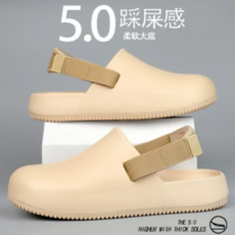 2025 Heren zomer nieuwe mode casual dikke bodem rijschoenen outdoor draagbare pantoffels gemakkelijk te dragen comfortabel EVA-materiaal