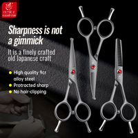 Fenice 4.5 Safety Round Tip Pet Dog Cat Grooming Cutting Scissors Dogs Hair Cutting Shear for Eyes/Face/Foot/Nose