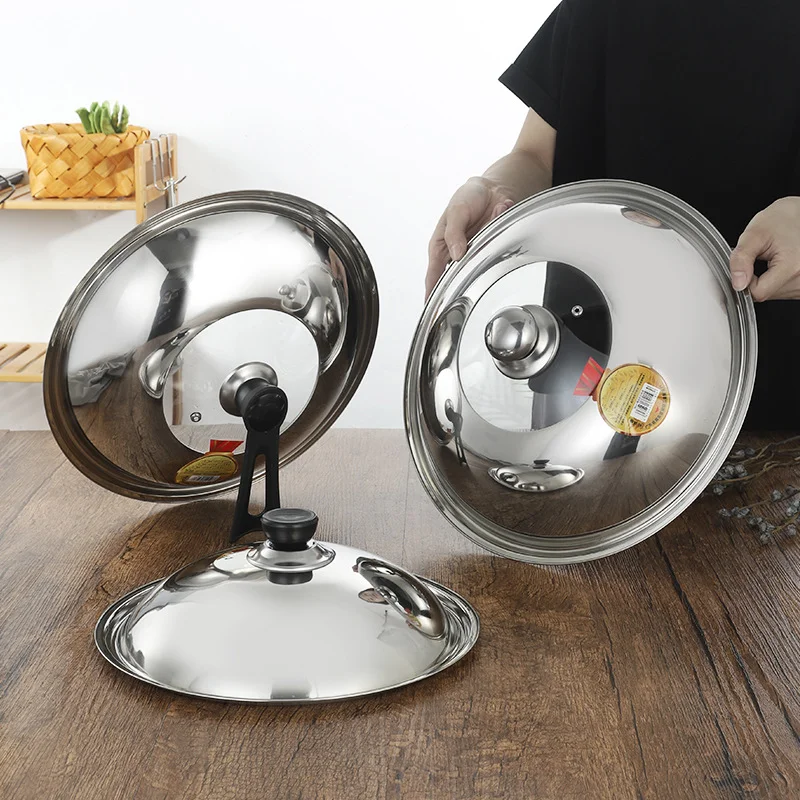 28/30/32/34/36/38cm1PC Coperchio Coperchio per pentola Coperchi per padelle Forniture da cucina universali Coperchio per pentola in acciaio inossidabile