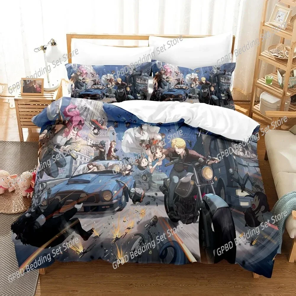 3D Print Anime Kaguya-sama Love Is War Miss Huiye Comfortable Duvet Cover Pillowcase Bedding Set Bedroom Decoration Home Textile