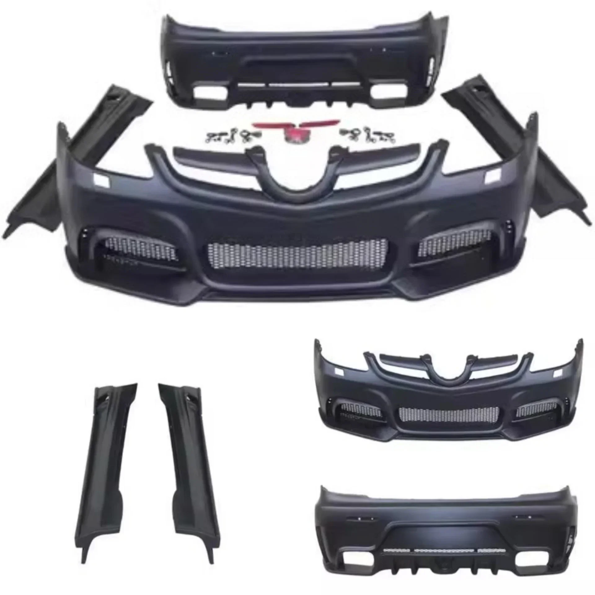Body Kit für Mercedes Benz SLK200 SLK350 SLK55 05-10 Konvertieren Vorne Hinten Stoßstange Seite Rock Auto Zubehör