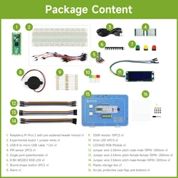 Raspberry Pi Pico 2 Microcontroller Board, Based on Official RP2350 Chip, Dual-core, Various Development Kit Options