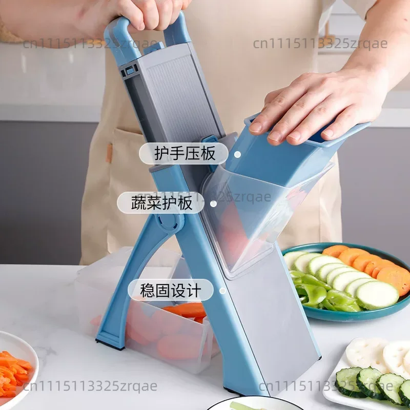 Multifunctional vegetable cutter, shredding, slicing, shredding, various usages, commercial household kitchen popular vegetable
