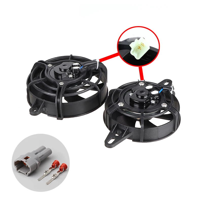 

4 inch/5 inch Motorcycle Radiator Fan Oil Cooler Oil Radiator Cooling Fan for 150cc-250cc ATV Dirt Bike Motorcycle Accessories
