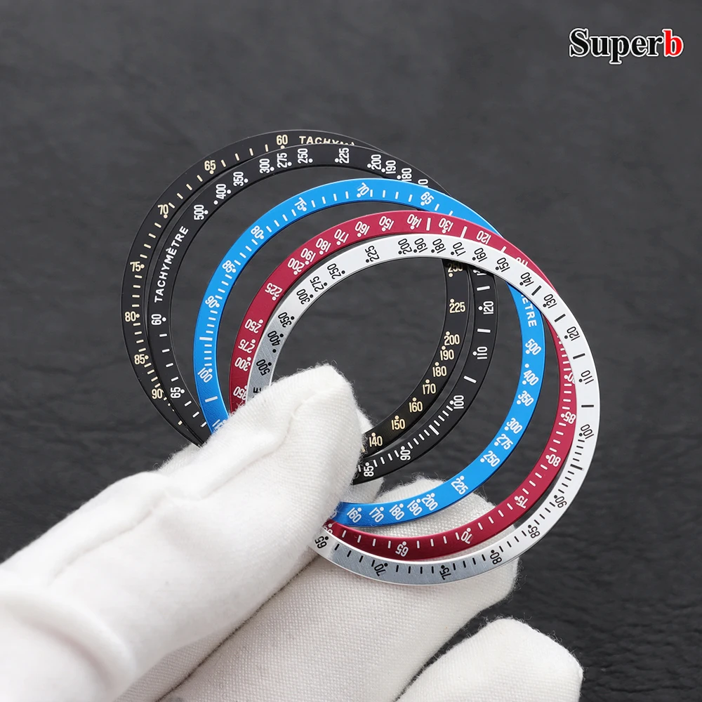

For Omega Speedmaster 35.2mm*40.5mm Aluminium Fashion Flat Watch Bezel Insert WatchCase Movement Men WomenWatch Part Accessories