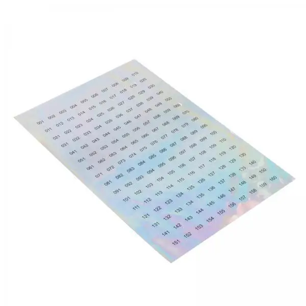 

5-6pack Digital Label Stickers for Office Products Lipstick number 001 to
