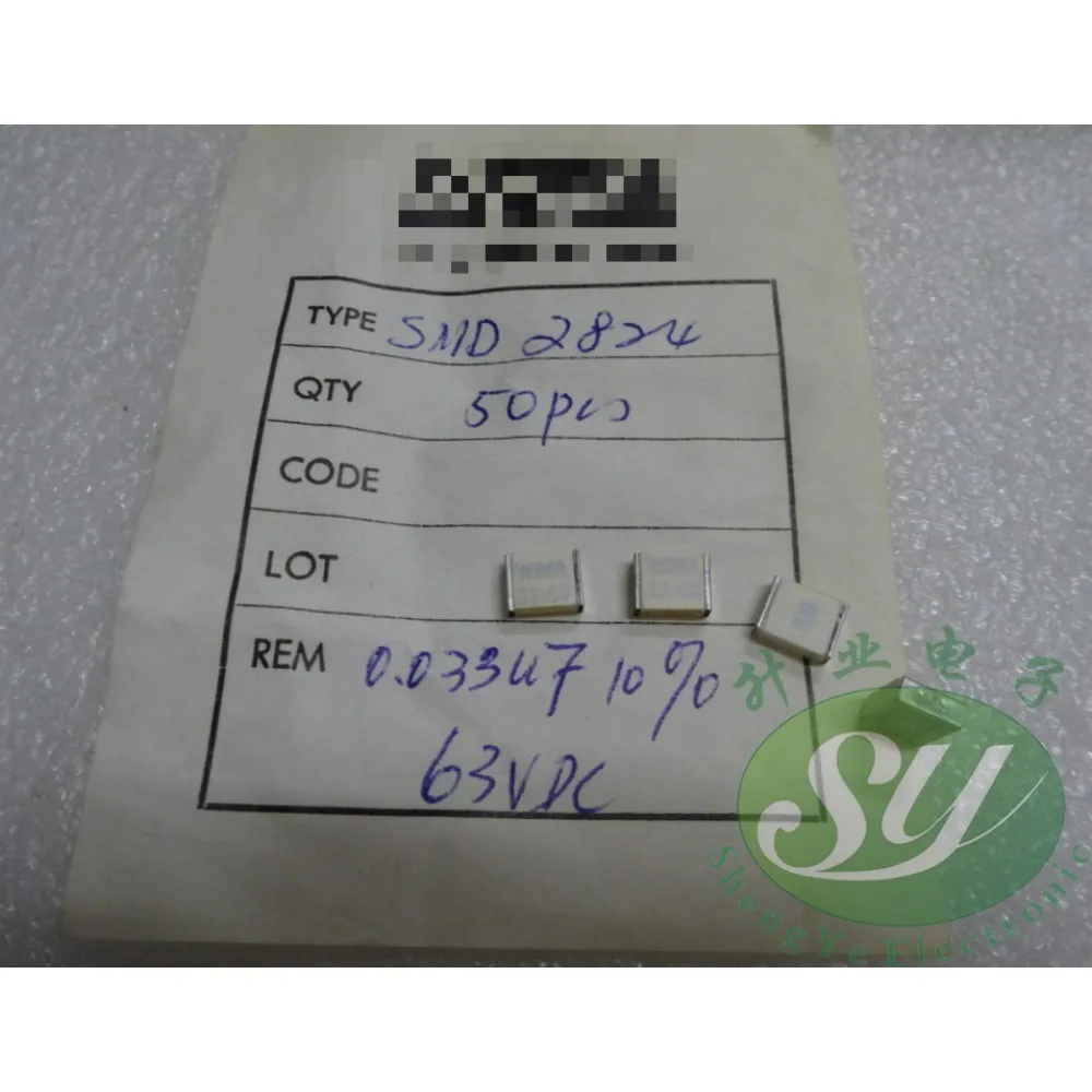

5PCS SMD2824 0.033uF/63V 33nF 333 brand new SMD film capacitor